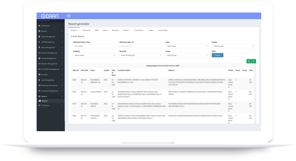 orphanage management system software