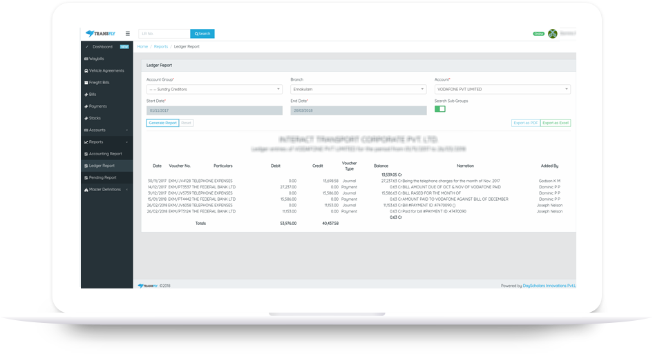 Transfly Logistics Management Software